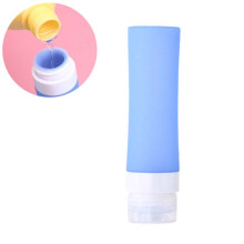 tragbare reiseflasche seifenspender aus silikon 80 ml blau