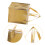 Isolierte Lebensmitteltasche Zipper Design Goldene Take-Away Bag 10