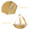 Isolierte Lebensmitteltasche Zipper Design Goldene Take-Away Bag 9