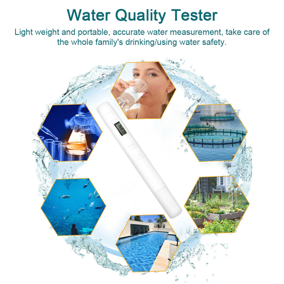 Multifunctional Digital Water Tester 3 In 1 Portable Tds Ec Temp Meter Pen 4651354678726