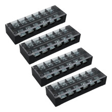 Industrie-Terminalblock 4 Stück Hochstrom Zweireihig 600V 45A (4506)