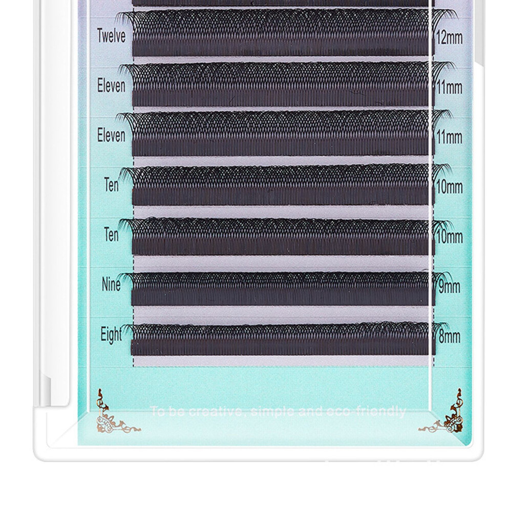 Black Mixed Fluffy Eyelash Extensions 8Â15Mm Cluster 0.07C