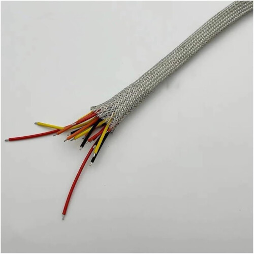 Shielding Sleeve Tinned Copper Braided Wire Shield, Anti-Interference, 4mm Diameter, 2m Length 1