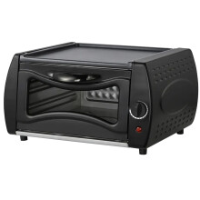 2-in-1 Oven With Overheating Protection 2100W Mini Pizza Oven 12-Inch Countertop Precise Temperature Control Square Door