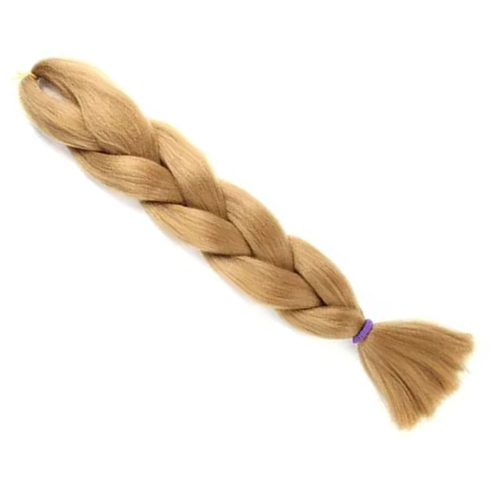 High Temp Silk Braided Ponytail Extension 24in Soft Realistic Hair Women