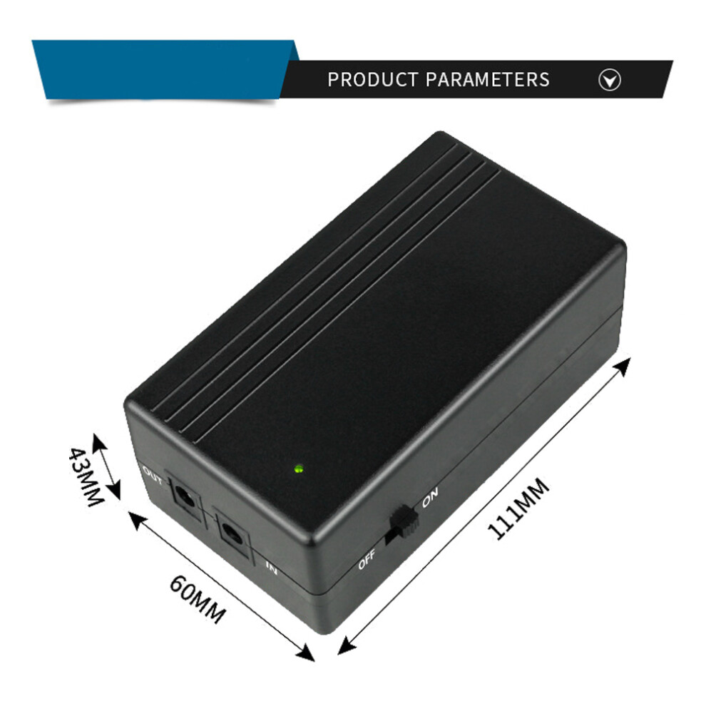 Smart Lithium Ups Adapter For Modems Routers With 8 Safety Protections Light 8431354680648