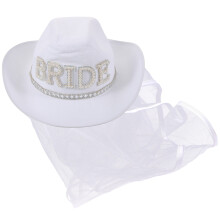 Cowboyhut Mit Schleier Für Damen Brautschmuck