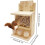 Squirrel Bench Feeder, 3-Stool Nut Bar Window Feeder, Multipurpose Chipmunk Feeder For Windowsill Balcony 4
