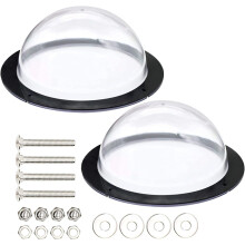 Dog Fence Window Clear View Dome Pet Peek Window XL Size For Dog Cat Horse Children 2 Pack