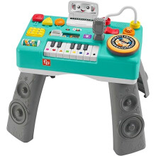 Fisher-Price Baby & Toddler Activity Table, Laugh & Learn Mix & Learn DJ Table, Musical Learning Toy with Lights & Sounds, GERMAN Version HRB63