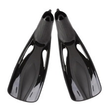 Adjustable Snorkel Fins For Adults 1 Pair Black Swim Flippers Diving Training Gear