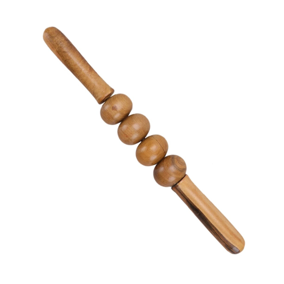 Wooden Massage Roller Stick For Neck And Shoulders Manual Relaxation Durable Body Massager Tool Multi Functional Roller