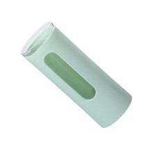 Adhesive Wall Mounted Disposable Cup Dispenser PP Material Pull Type Holder Green Minimalist For Home Office Cafes