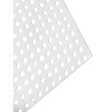 Hole Perforated Polycarbonate Sheets Lightweight Plastic Mesh Plate Decorative Panels Leak-Proof Window Pads 7.8x39.3 In
