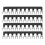 10Pcs 8-Position Black Barrier Strips, 400V 15A, 20.6mm Width 1