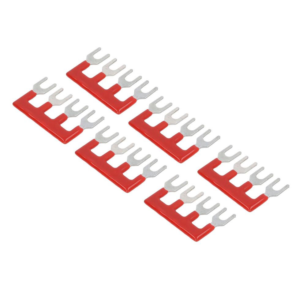 Terminal Strips 20Pcs Copper Jumper Blocks Pvc Shell Fork Type 400V 15A Tb 1504 9341354703515