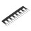 10Pcs Fork Terminal Strips 8 Poles 400V 15A Black TB-1508 9