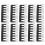 10Pcs Fork Terminal Strips 8 Poles 400V 15A Black TB-1508 8