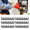 10Pcs Fork Terminal Strips 8 Poles 400V 15A Black TB-1508 15