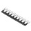 10Pcs 8-Position Black Barrier Strips, 400V 15A, 20.6mm Width 3