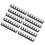10Pcs Fork Terminal Strips 8 Poles 400V 15A Black TB-1508 16