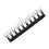 10Pcs 8-Position Black Barrier Strips, 400V 15A, 20.6mm Width 5