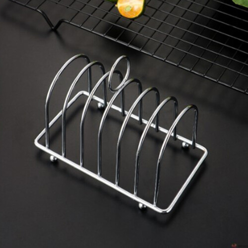 Edelstahl-Toaster-Rack mit 6 Fächern und Griff, 10x15,7 cm 2