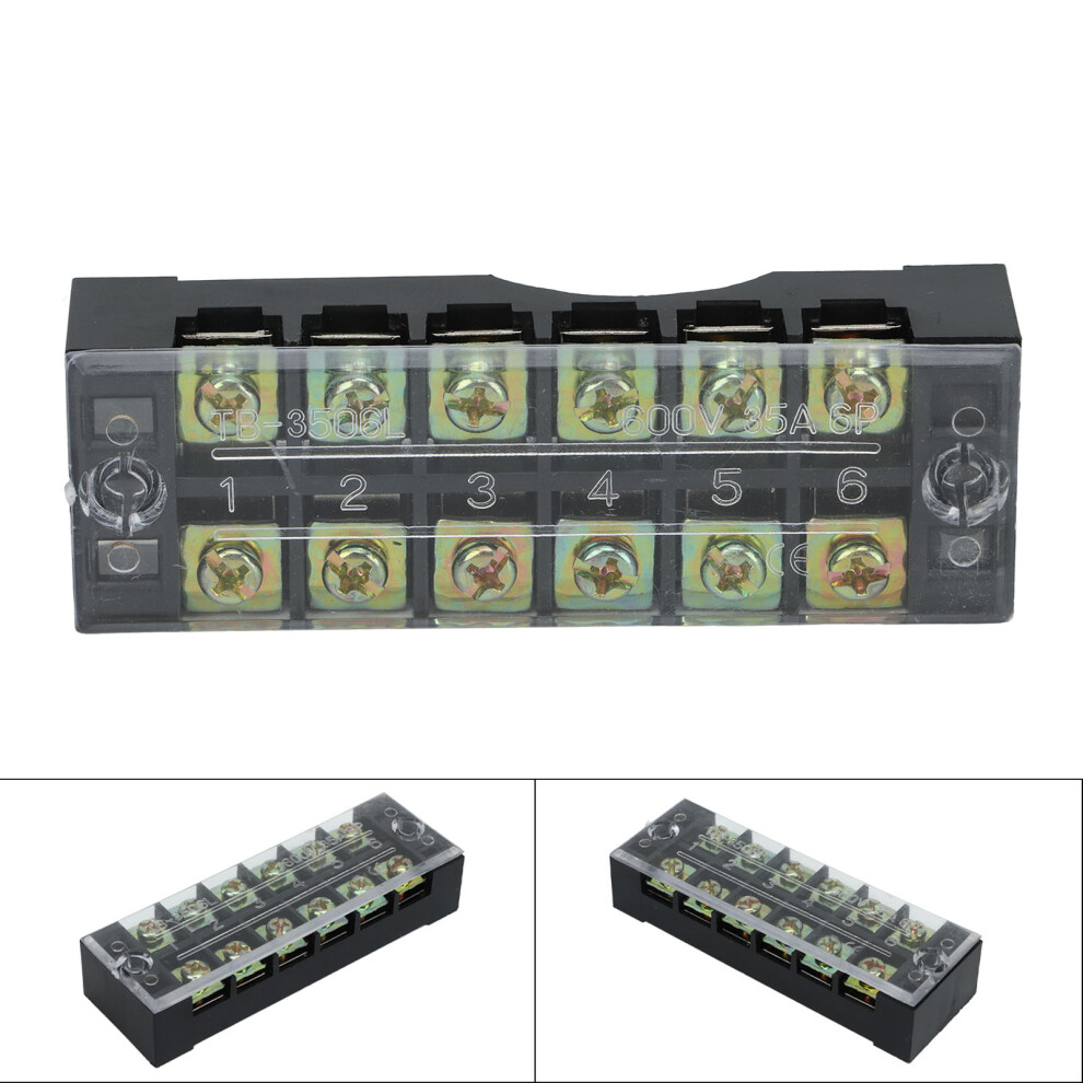 600V 35A Terminal Strip Block 6 Positions Pc Shell For High Heat 5041354708643