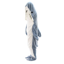 Shark Hoodie Blanket One-Piece Shark Costume Portable Sleeping Bag Size 130-150 cm For Men