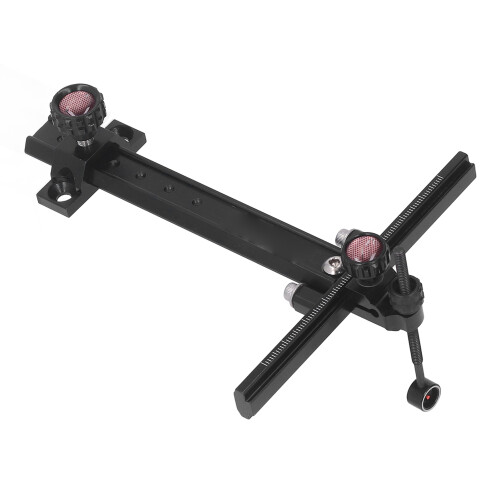 Adjustable Aluminum Recurve Bow Sight for Archery Competition Black