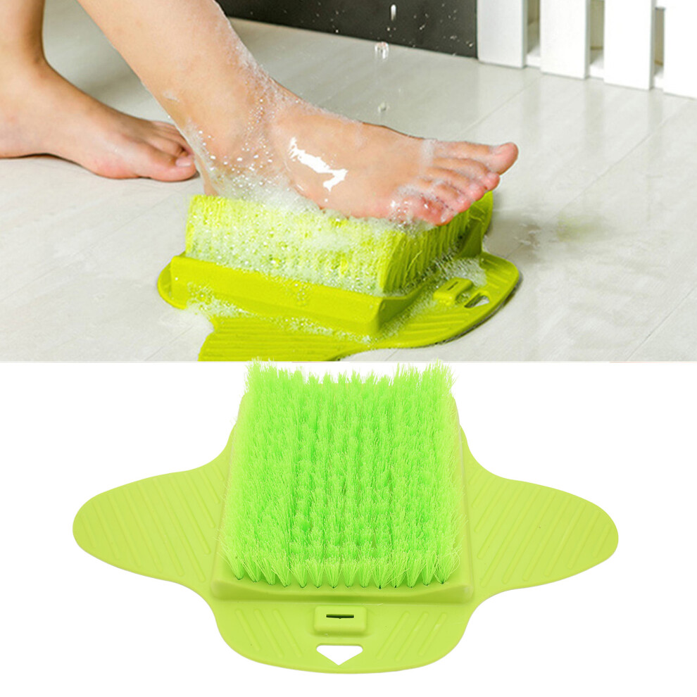 Ergonomic Green Foot Scrubber for Acupoint Massage in Hotel Bathrooms