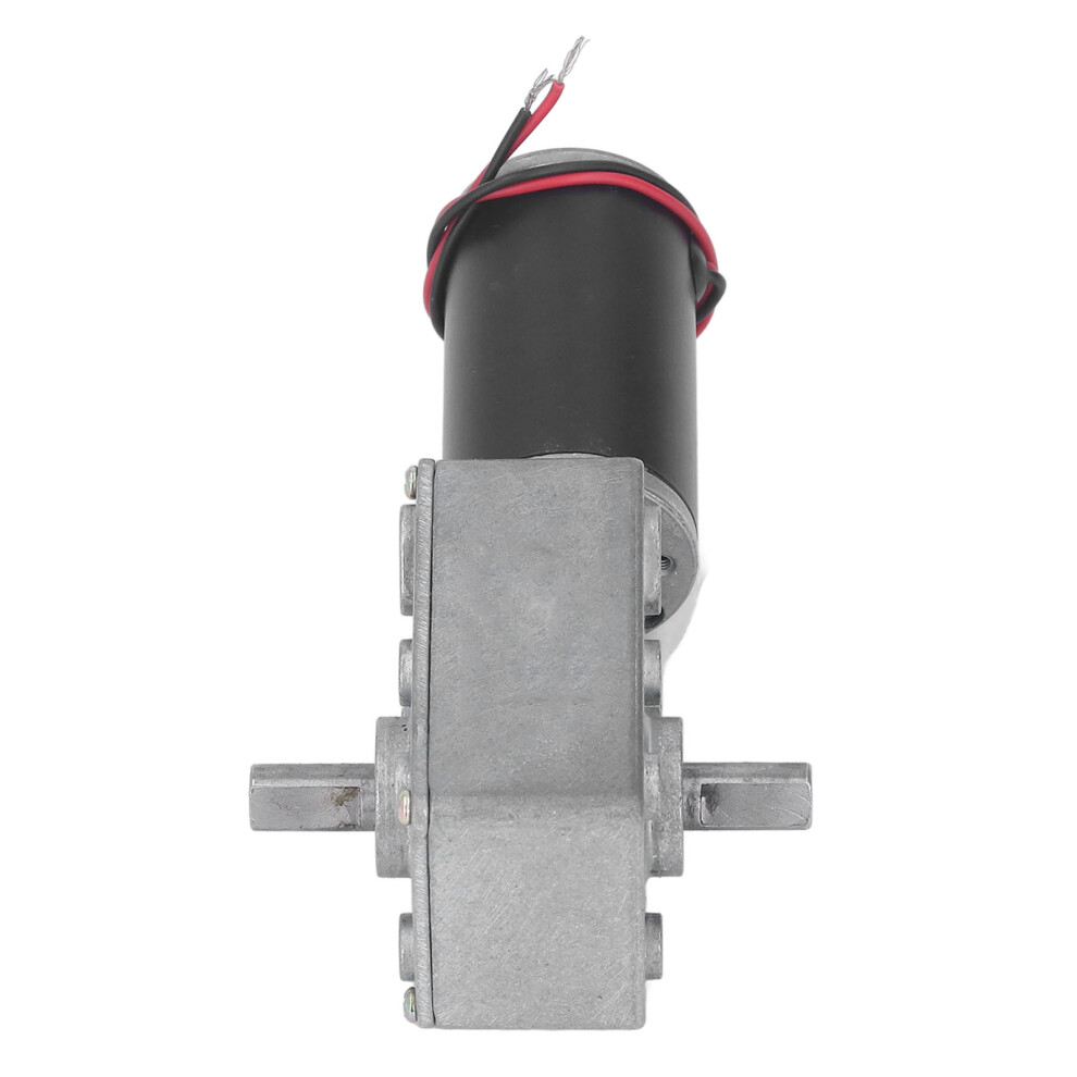 Micro 12V Dc Gear Motor Dual Shaft Speed Reducer With Worm Gearbox 80Rpm 8141354725620