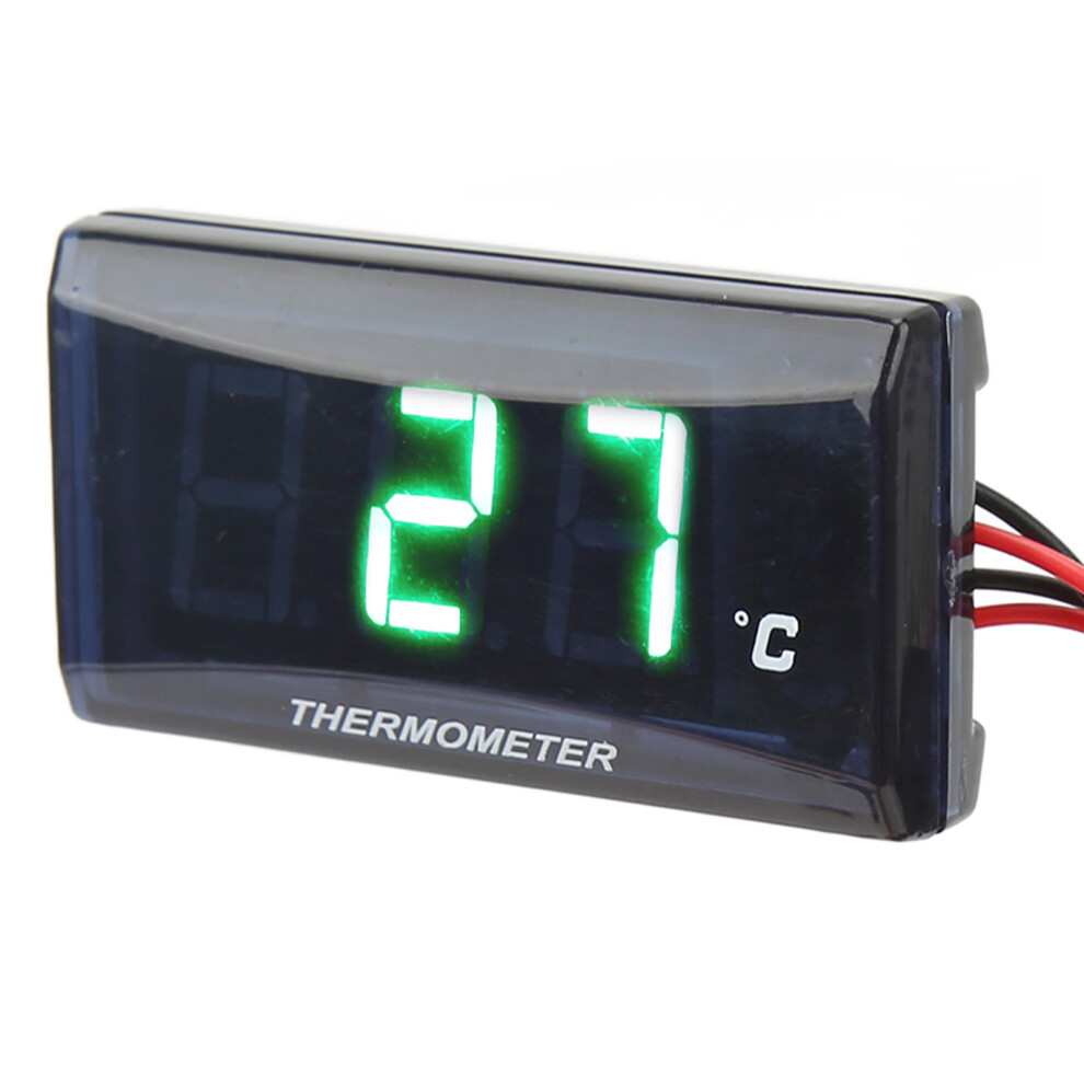 Motorcycle Digital Water Temp Gauge 0-120C Lcd 12V Green 9371354730426