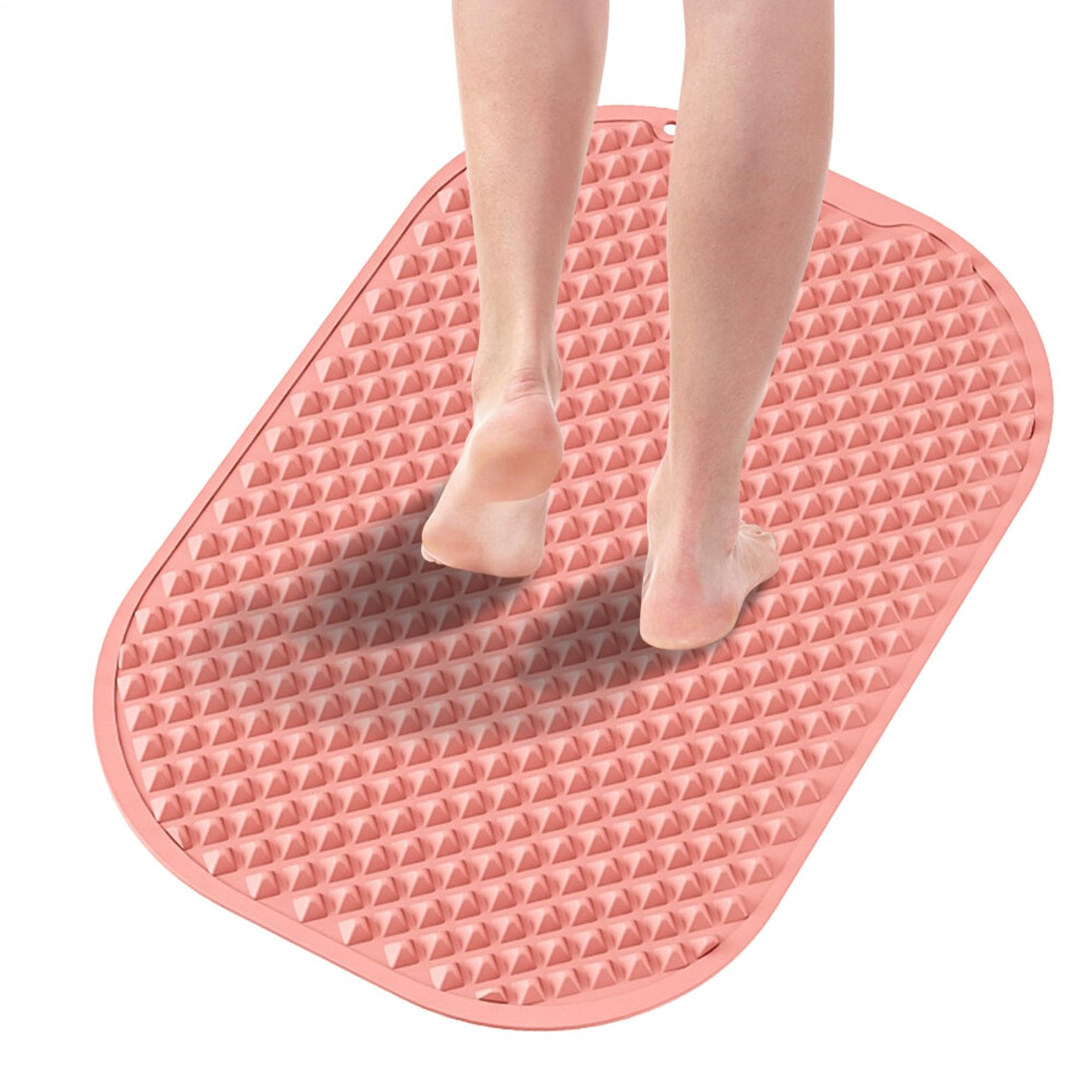 Foot Reflexology Mat Pressure Point Massage Pad Reflexology Pad For Fatigue Relief Yoga Relaxation Pink Indoor Use