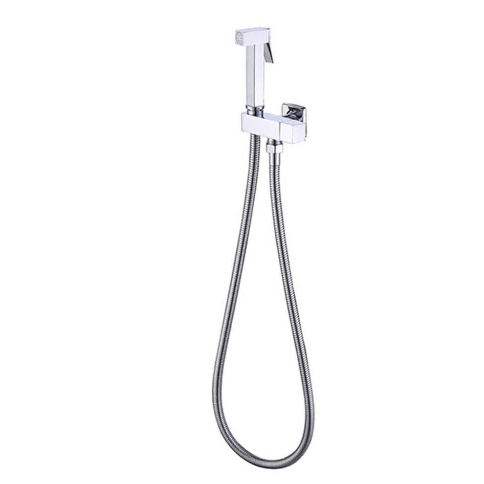 Hand Held Bidet Sprayer For Toilet, Cloth Diapers, Brass Cold Water With Hose, Toilet Shower Attachment Chrome 9393856612918
