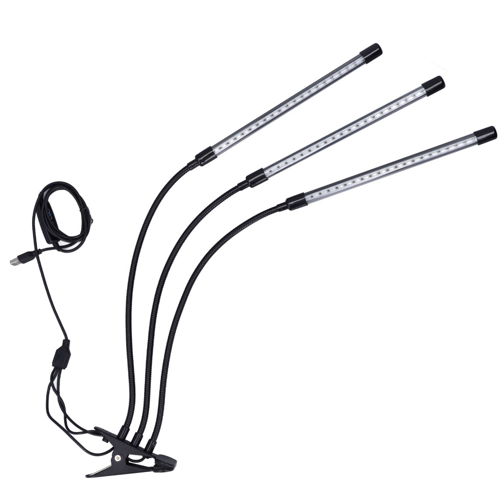 LED Grow Light Red Blue 3 Head USB Adjustable for Gardening-image-OPC-PMFMGCR-NEW