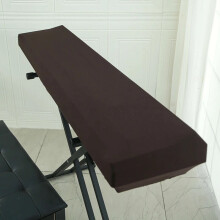 (Coffee, M) Universal Electronic Keyboard Dust Cover Dust Proof Electric Piano Cover