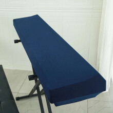 (Navy blue, L) Universal Electronic Keyboard Dust Cover Dust Proof Electric Piano Cover