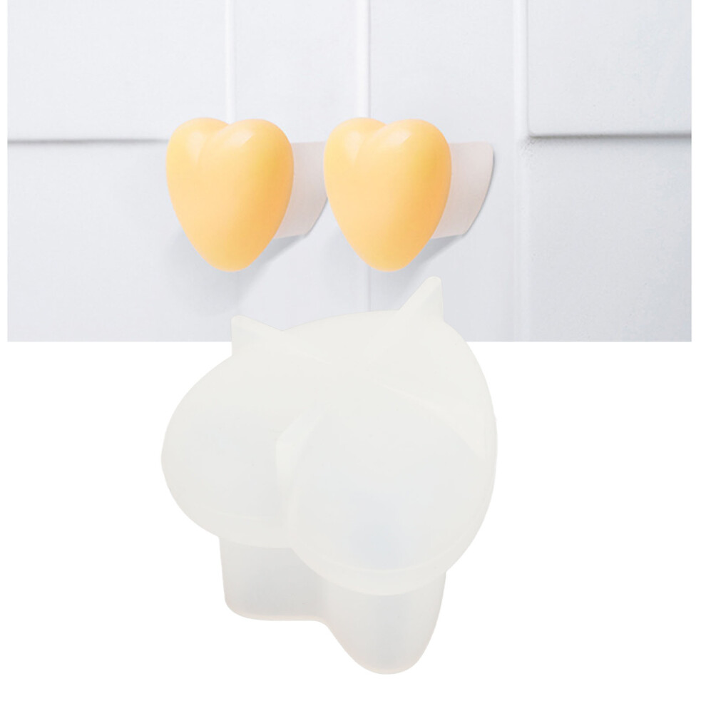 Love Heart Silicone Mold for Cabinet Knob Crystal Epoxy Resin Candle Making