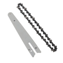 Heat Treated 6 Inch Chainsaw Chain & Guide Plate for Wood Cutting