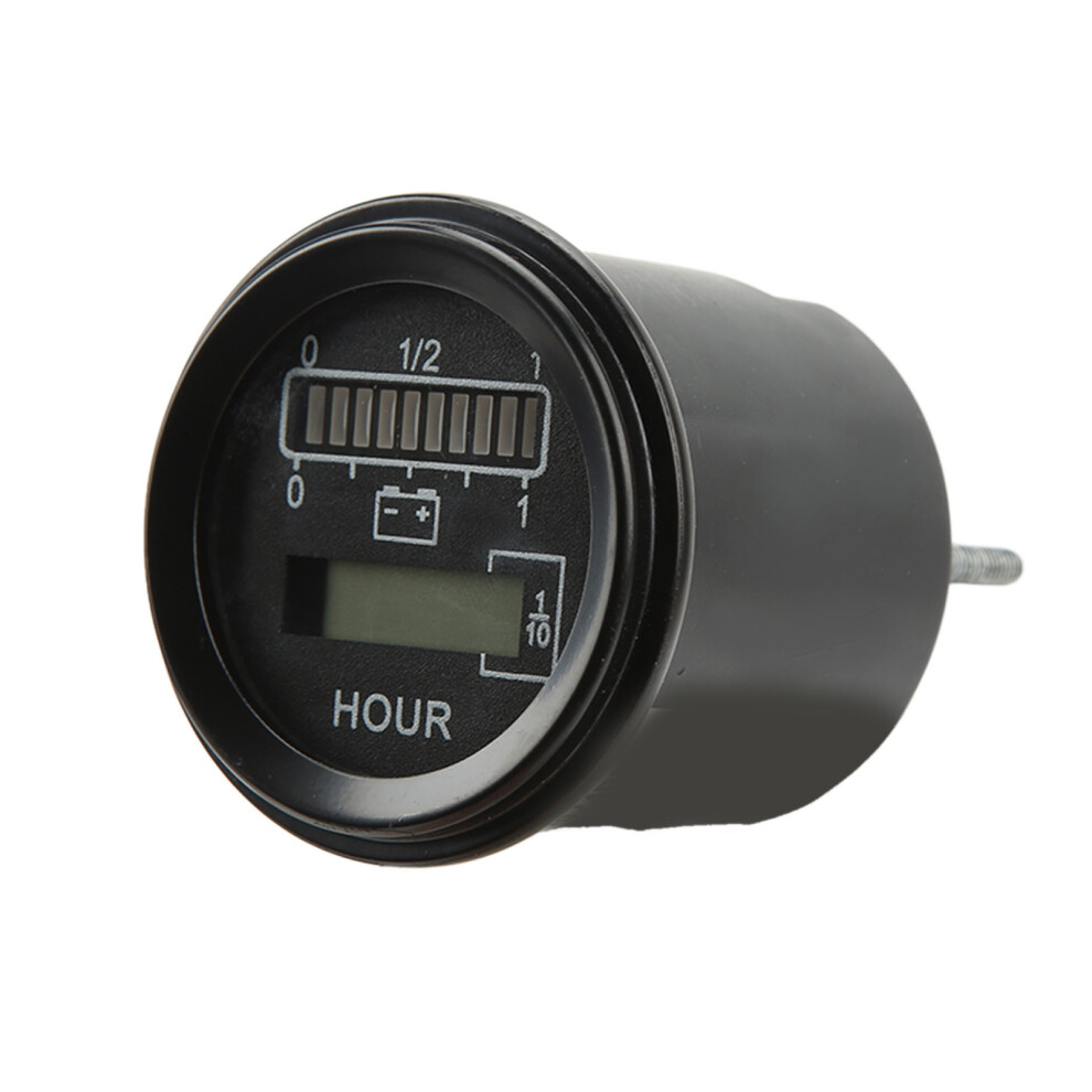 24V Round Battery Gauge 10-Led Indicator For Electric Forklift, 57Mm 6941354748139