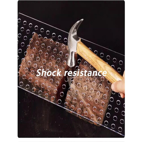 Hole Perforated Polycarbonate Sheets, 15.7x39.3in, Lightweight Plastic Mesh Panel, Decorative Panels, Leak-Proof Window Pads 1