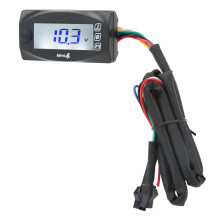 4in1 Motorradthermometer DC12V 60x30x13mm Blau
