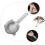 Cocktail Strainer Sieve For Bartender Stainless Steel Ice Filter Compact Size Bar Tool 5