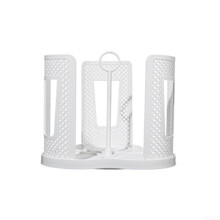 Rotating Paper Cup Holder White Dispenser For Coffee Stations, Homes, And Offices Countertop Cup Dispenser