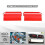 (As show, Blue) Dynamic Air Flow Intake-scoop Black Red Yellow Blue For E90 91 E92 E93 E84 2pcs 5