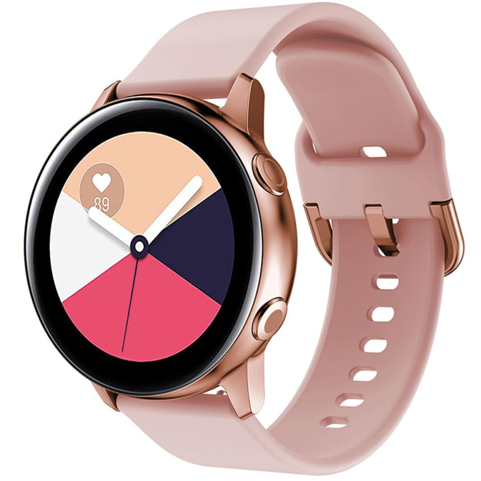 Silicone Watch Strap For Polar Ignite Series, 20Mm Sport Replacement Band, Compatible With Polar Unite And Pacer, Pink 9067246314408