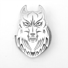 Wolf Head Cocktail Strainer Stainless Steel Hawthorne Style Bar Strainer Drink Filtering Tool For Bar And Home Use