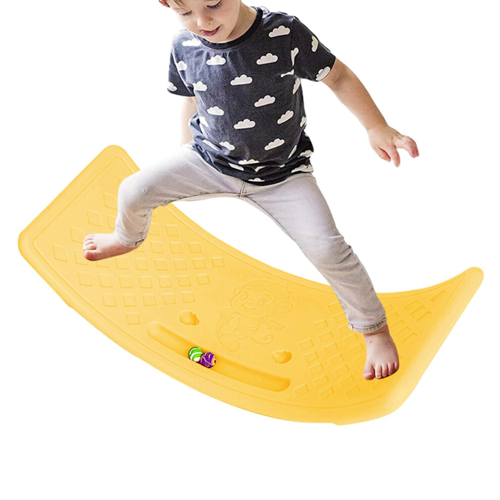 Rocker Board Children Curved Swing Learning Board For Training Wobbling Practice Indoor Home Classroom