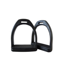 Animal Riding Stirrup Pack Of 2 Detachable Non-Slip Rubber Pad Stirrups For Adult And Children Black Small